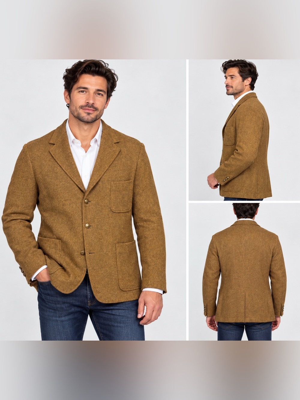 Vintage Pendleton 100% Virgin Wool Blazer Men’s L/XL Brown Made in USA